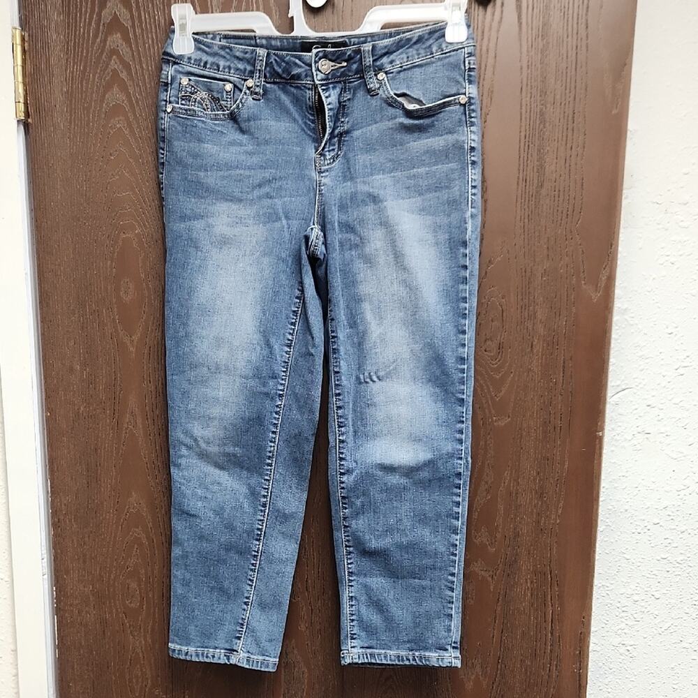 🚨2/$25 or 5/$50🚨Earl Jeans Women's Cropped Blue Denim